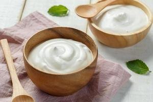 Bol con yogurt